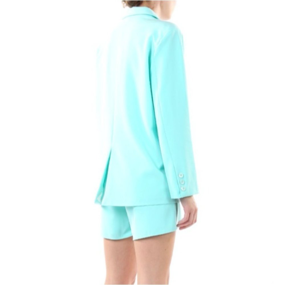 Beulah Style Just Business Two Piece Set Blazer Shorts Set Mint Size Large NWT - Picture 3 of 3